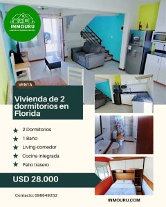 Venta de vivienda 2 dormitorios en Ciudad de Florida