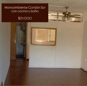 Se alquila monoambiente en Cordón Sur