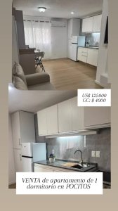 VENTA de apartamento de 1 dormitorio en POCITOS
