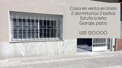 Se vende casa al frente de 2 plantas con 2 dormitorios y garaje. 