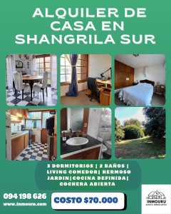 Alquiler de casa en Shangrila Sur