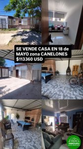 SE VENDE CASA EN ZONA CANELONES 18 DE MAYO