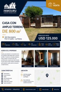 Venta de casa en Las Piedras