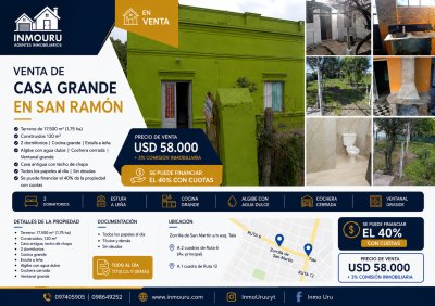 Venta Casa Grande San Ramón 