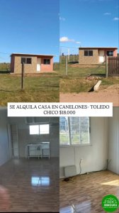 Se alquila casa en zona Canelones- Toledo Chico