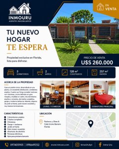 Venta de casa en Florida
