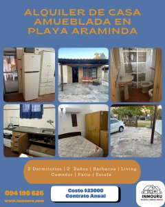 Alquiler de casa en Balneario Araminda 