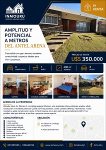 Venta de Casa a metros de Antel Arena