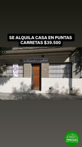 Se alquila casa en zona Punta Carretas