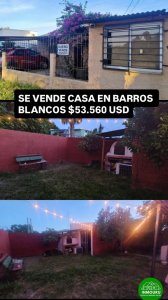 SE VENDE CASA EN ZONA DE BARROS BLANCOS