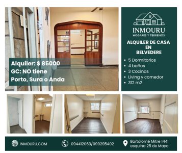ALQUILER de casa en BELVEDERE