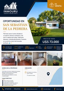 Se Vende Casa en San Sebastián de la Pedrera