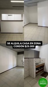 Se alquila casa en zona Cordón