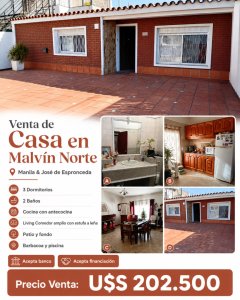 Venta de Casa en Malvin Norte