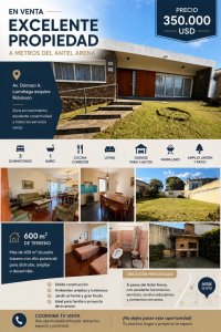 Venta de Casa a metros de Antel Arena