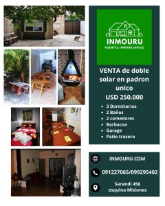 Venta de 2 casas en un mismo padron 