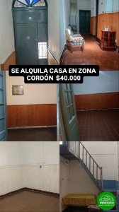 Se alquila Casa en zona Cordón