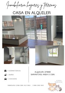 ALQUILER de casa en SANTIAGO VAZQUEZ
