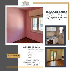 ALQUILER de casa en altos en BRAZO ORIENTAL