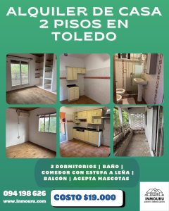 Alquiler de casa 2 pisos en Toledo