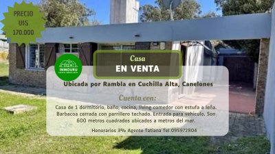 Venta de Casa en Cuchilla Alta