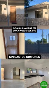 Se alquila casa en zona Pando