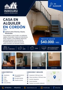 Alquiler de Casa en Cordón