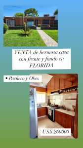 VENTA de casa en el departamento de Florida 