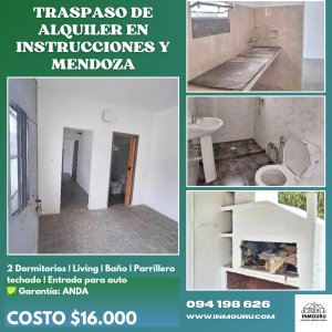 Traspaso de alquiler cerca de Instrucciones y Mendoza