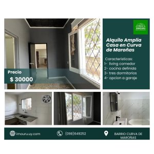 Alquilo Amplia y Hermosa  Curvas de Maroñas