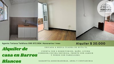 Alquiler de Casa en Barros Blancos