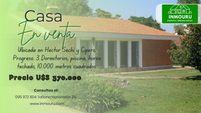 Venta de Amplia Casa en Progreso
