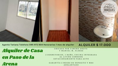 Alquiler de Casa en Paso de la Arena