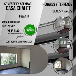 Vendo Casa Chalet en Solymar, Ciudad de la Costa,