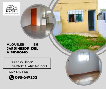 Alquilo Linda Casita en Jardines del Hipódrom