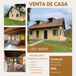 VENTA de casa en playa hermosa en MALDONADO