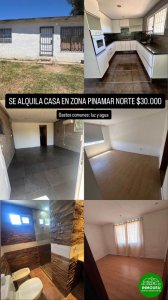 Se alquila casa en zona Pinamar Norte 