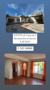 VENTA de hermosa casa Ph al fondo de 2 dormitorios en barrio SAYAGO