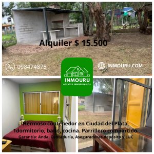 Alquiler de casa  de 1 dormitorio en Ciudad del Plata