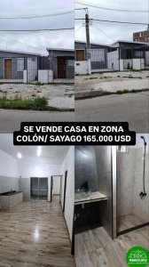 SE VENDEN DOS CASAS NUEVAS EN ZONA COLON (LIMITE SAYAGO)