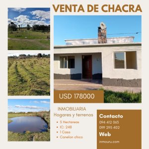 VENTA de CHACRA  en CANELON CHICO