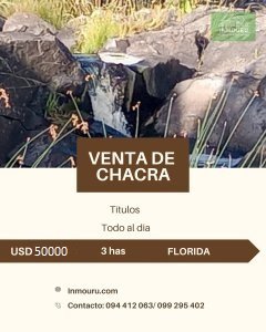 CHACRA en VENTA ubicada en 25 de Mayo FLORIDA