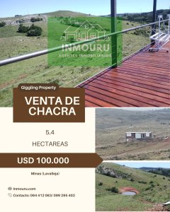 VENYA de chacra de 5,04 hectareas en MINAS (Lavalleja)