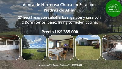 Venta de Hermosa Chacra en Estación Piedras de Afilar