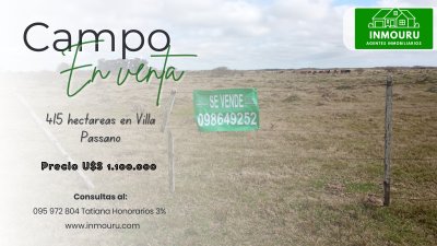 Venta de Campo en Villa Passano