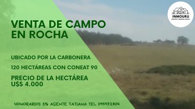 Venta de Campo en La Carbonera, Rocha