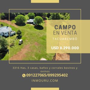 Venta de campo en Laureles