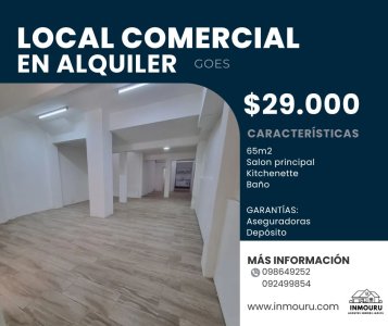 Se alquila local comercial, Goes