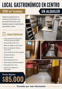 Local Gastronómico en Centro