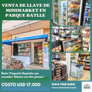 Venta de llave de Minimarket en Parque Batlle